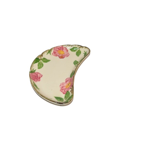 Vtg Franciscan Desert Rose Crescent Bone Dish Side Plate Gladding McBean USA - Picture 1 of 6